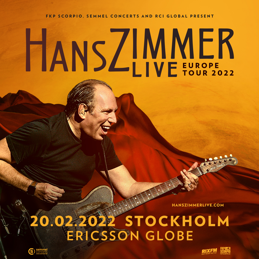 Hans Zimmer | Ericsson Globe Stockholm | Boka hotellpaket Nöjesresor.se